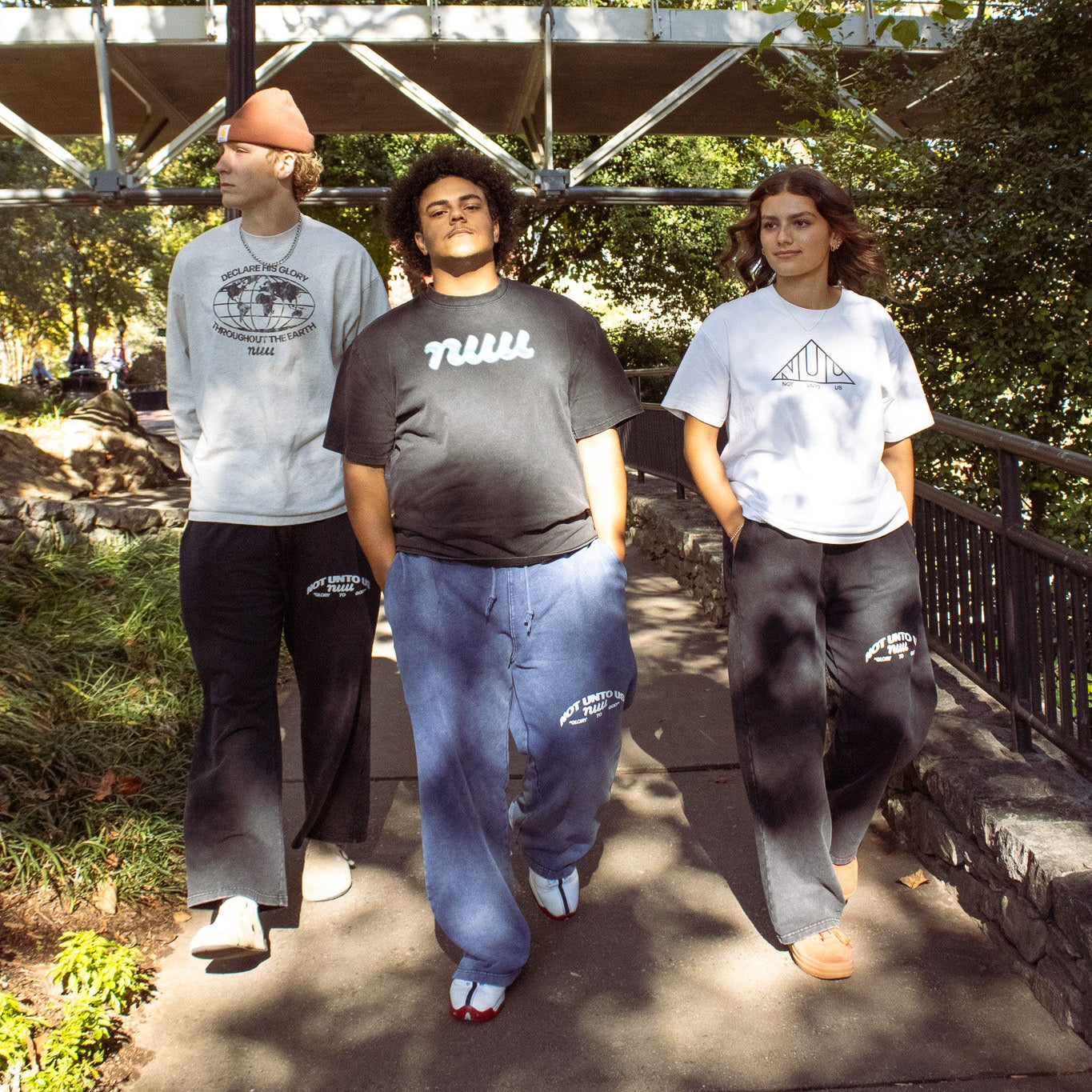 GTG Snow Washed Baggy Sweatpants